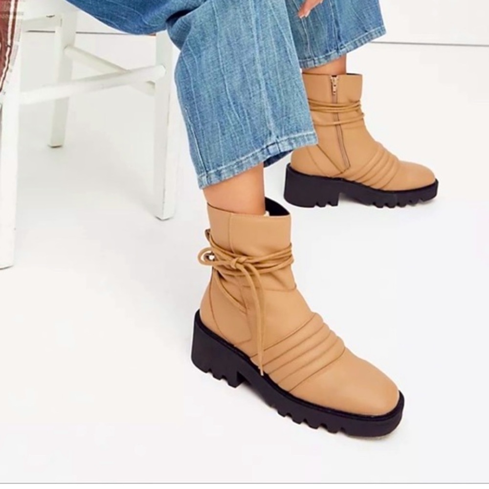 Free People Camel Ankle Boots